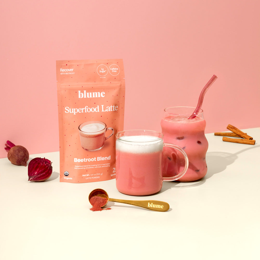 Our Beetroot Blend Superfood Latte is available to be served hot or cold over ice. Discover our wide selection of healthy latte alternatives