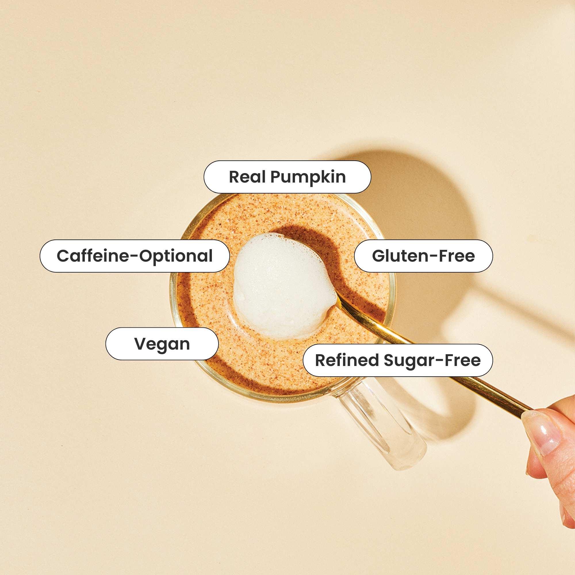 Pumpkin Spice Latte ingredients highlight