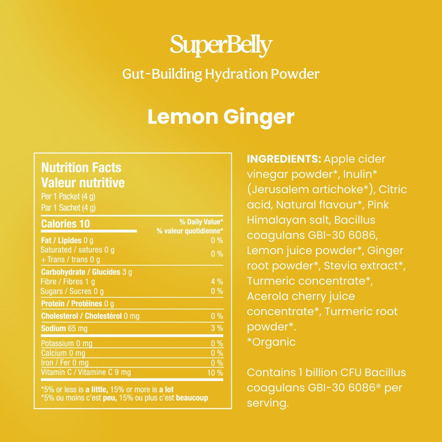 SuperBelly Lemon Ginger