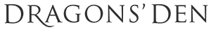 Dragon's Den logo on a transparent background