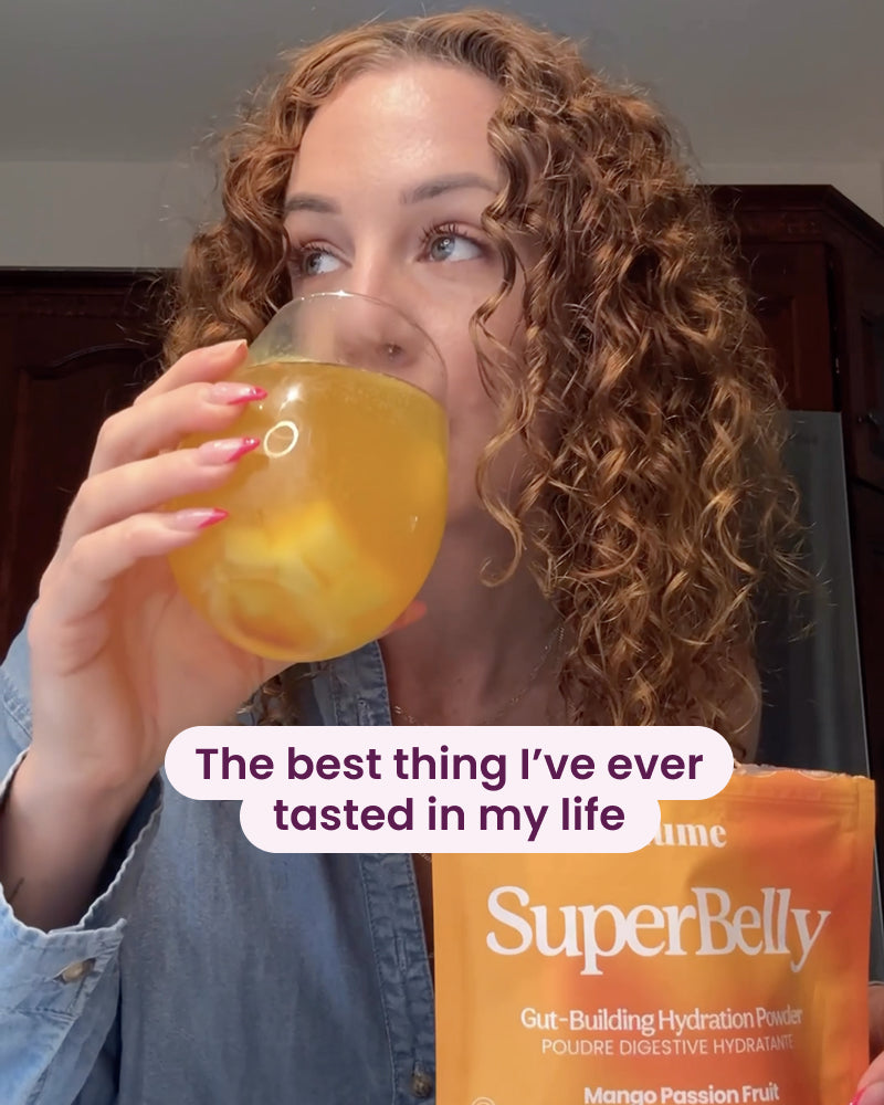 juice from a succulent that aids digestion SuperBelly Mango Passionfruit